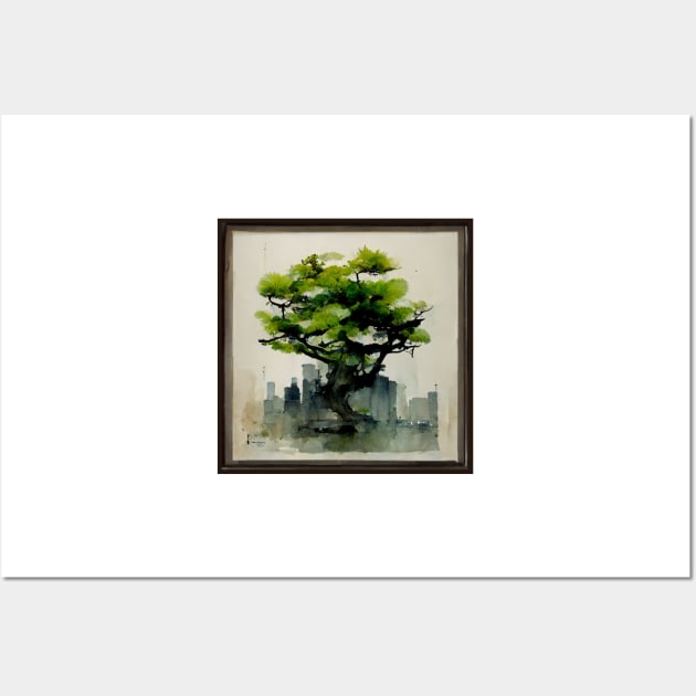 Japanese green maple tree Wall Art by AndyMcBird